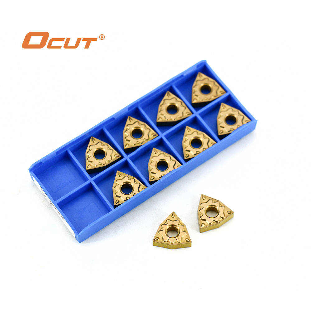 Ocut 10pcs WNMG080404 WNMG080408 Carbide Insert for MWLNR External Turning Tool WNMG R-SL-S Blade Stainless Steel Cutter CNC Lathe - Inserts - 5