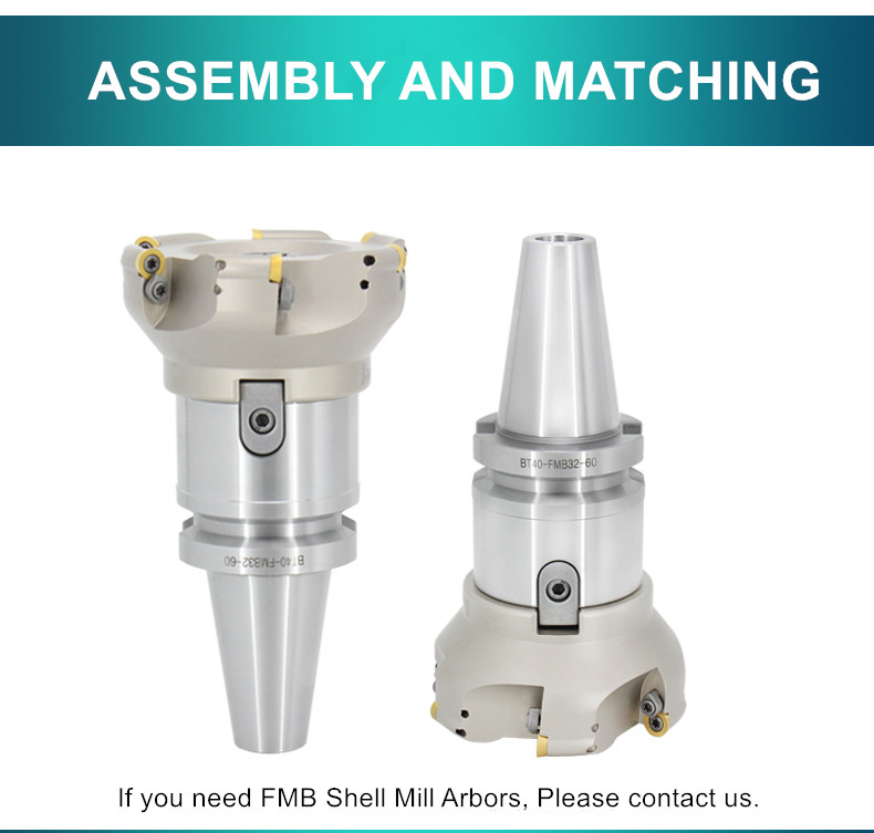 Ocut Milling Tools EMR / EMRW Type Round Insert Face Mill 22mm / 27mm / 32mm Milling Cutter for ROMT Insert - Face mill - 5