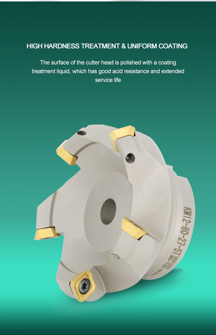 Ocut Milling Tools KM12 Type 45 Degree 22mm 27mm 32mm 40mm Face Mill for SEKT Insert - Face mill - 3