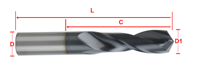 Ocut HRC45 Tungsten Steel Drill Bit 3-20mm Nano-coated Drill Bits for Machining Steel - Tungsten carbide drill bit - 1