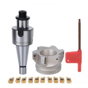 Ocut Face Milling Cutter Set NT30 FMB22 Mill Arbor+ 400R 50 22 4T Face Mill + 10PCs APMT Insert