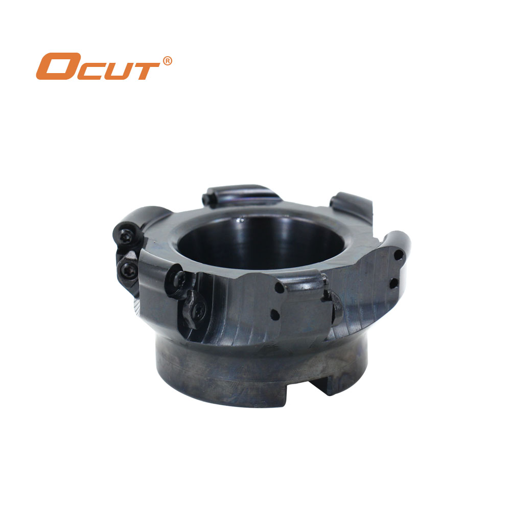 Ocut CNC Hardened Round Nose Milling Cutter Disc Black R6 Ball Head RPMT1204 Disc Cutter Bull Nose EMRW 50 63 80