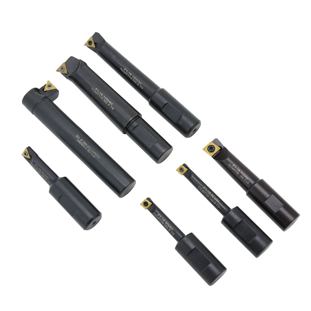 Ocut F1 Indexable Carbide Insert Tool Holder R8 12mm or 7/16UNF Thread Boring Shank 12mm-6pcs / 18mm-7pcs Boring Set - Rough boring - 3