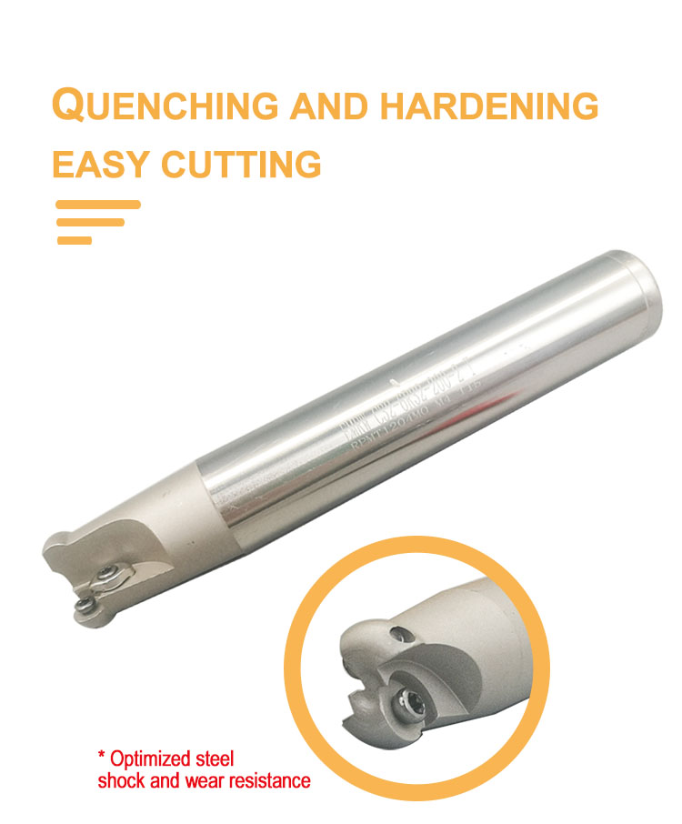 Ocut CNC Milling Cutter Bar R5 R6 Anti-Seismic Cutter Bar Shock-proof EMRW Lathe Round Nose End Mill Cutter RPMT Insert R4 - Face mill - 2