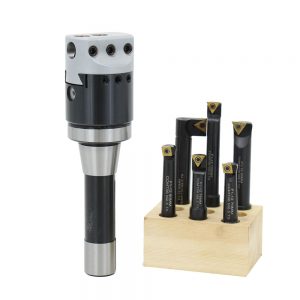 Ocut F1 Indexable Carbide Insert Tool Holder R8 12mm or 7/16UNF Thread Boring Shank 12mm-6pcs / 18mm-7pcs Boring Set