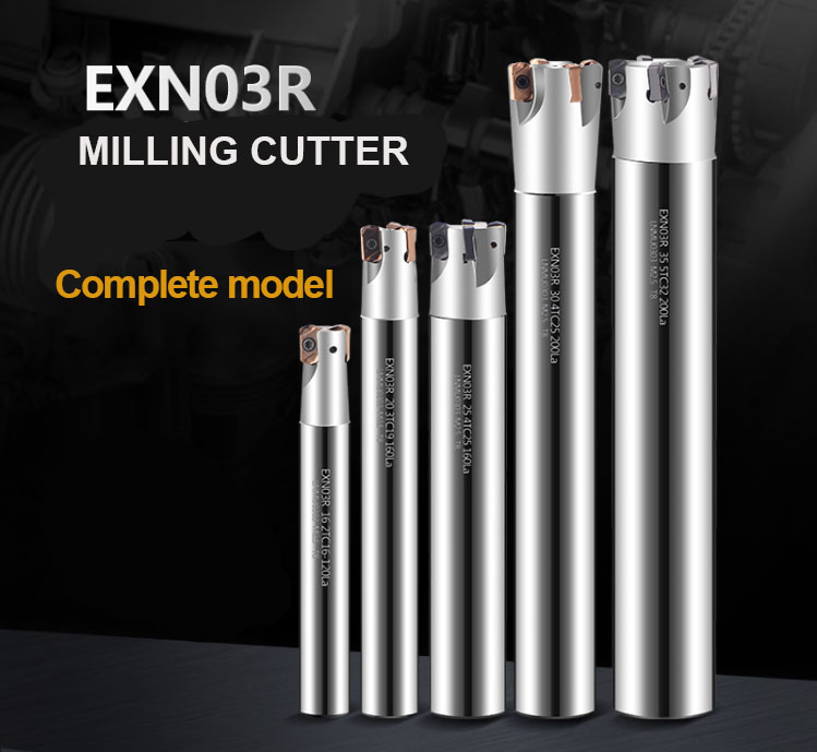 Ocut Fast Feed Milling Cutter Holder EXN03R Cutter Holder Efficient Violent Roughing LNMU0303 Insert Double-sided Insert - Face mill - 1