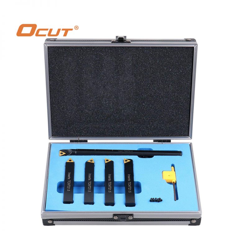 Ocut Tools 12mm 5 pcs set Indexable Turning Tool Set (4 Pc Turning + 1 Pc Boring) use TCMT Insert - Indexable turning tool - 2