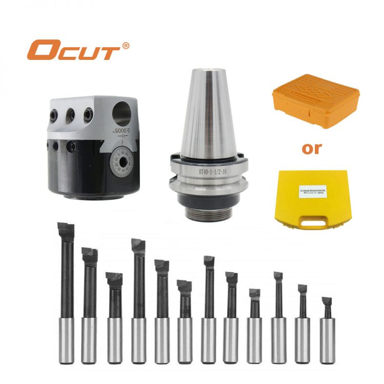 Ocut F1 – 12 50mm BT30 BT40 BT50 Boring Shank Boring Set 12MM Adjustable Boring Head Set - Rough boring - 1