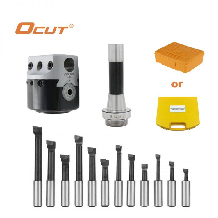 Ocut F1 – 12 50mm R8 Boring Shank Boring Set M12 or 7/16UNF Thread Adjustable Boring Head Set