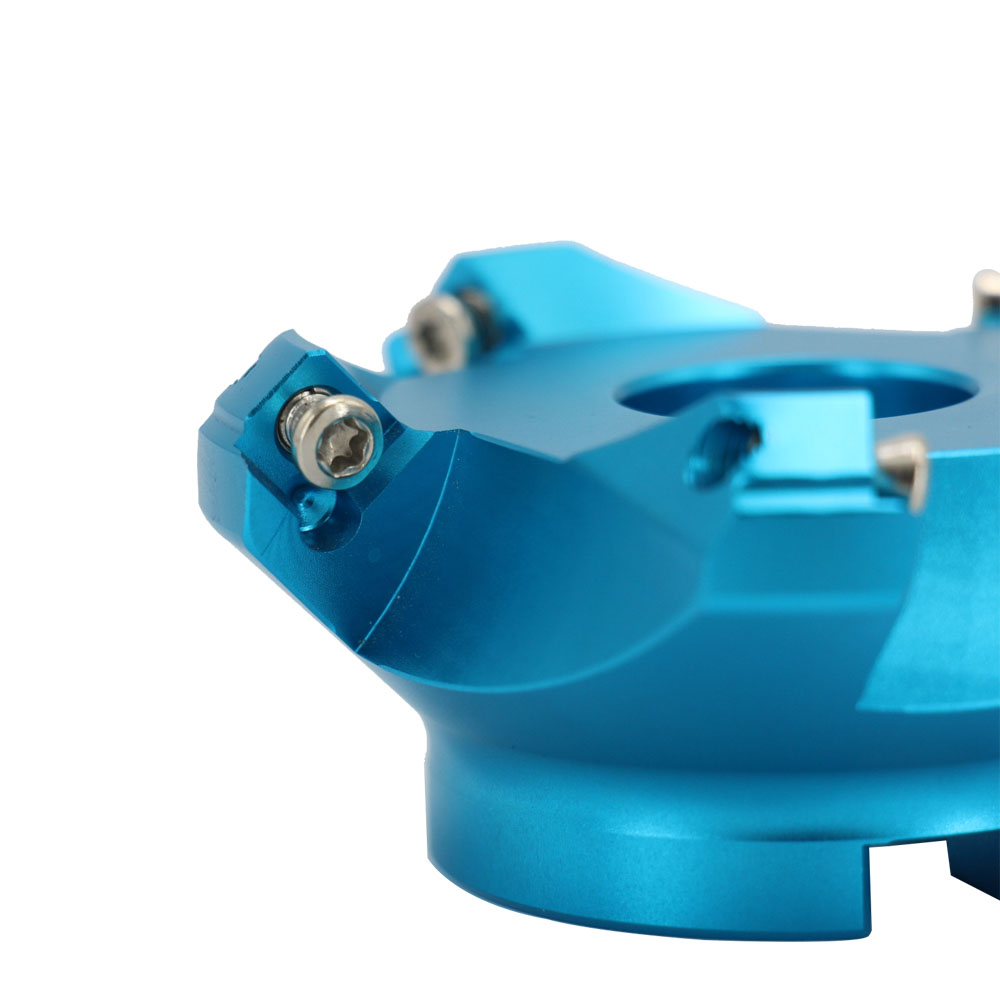 Ocut CNC Aluminum Milling Cutter 45 Degree End Milling Cutter Aluminum Body KM12-45° Face Milling Cutter Use SEKT1204 Insert - Face mill - 2