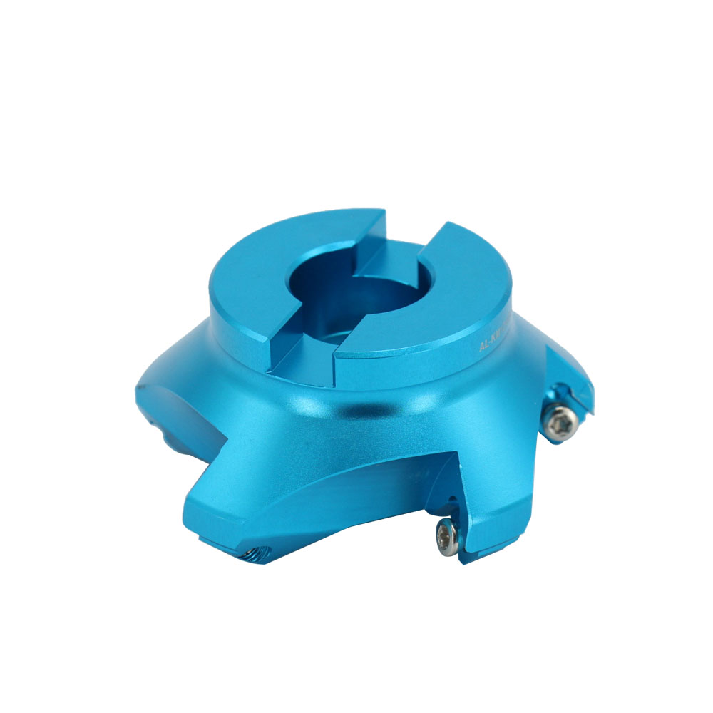 Ocut CNC Aluminum Milling Cutter 45 Degree End Milling Cutter Aluminum Body KM12-45° Face Milling Cutter Use SEKT1204 Insert - Face mill - 4