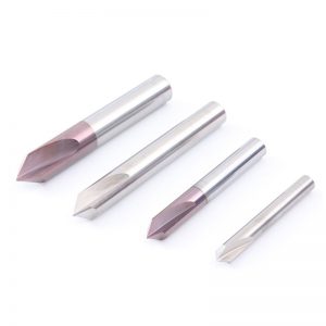 Ocut Tungsten Steel Chamfering Cutter 60 Degrees 90 Degrees 120 Degrees Straight Groove Carbide 2-Edge Milling Cutter